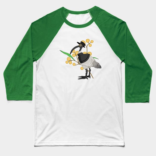 Aussie Halloween: Doctor Bin Chicken Baseball T-Shirt by Jaimie McCaw